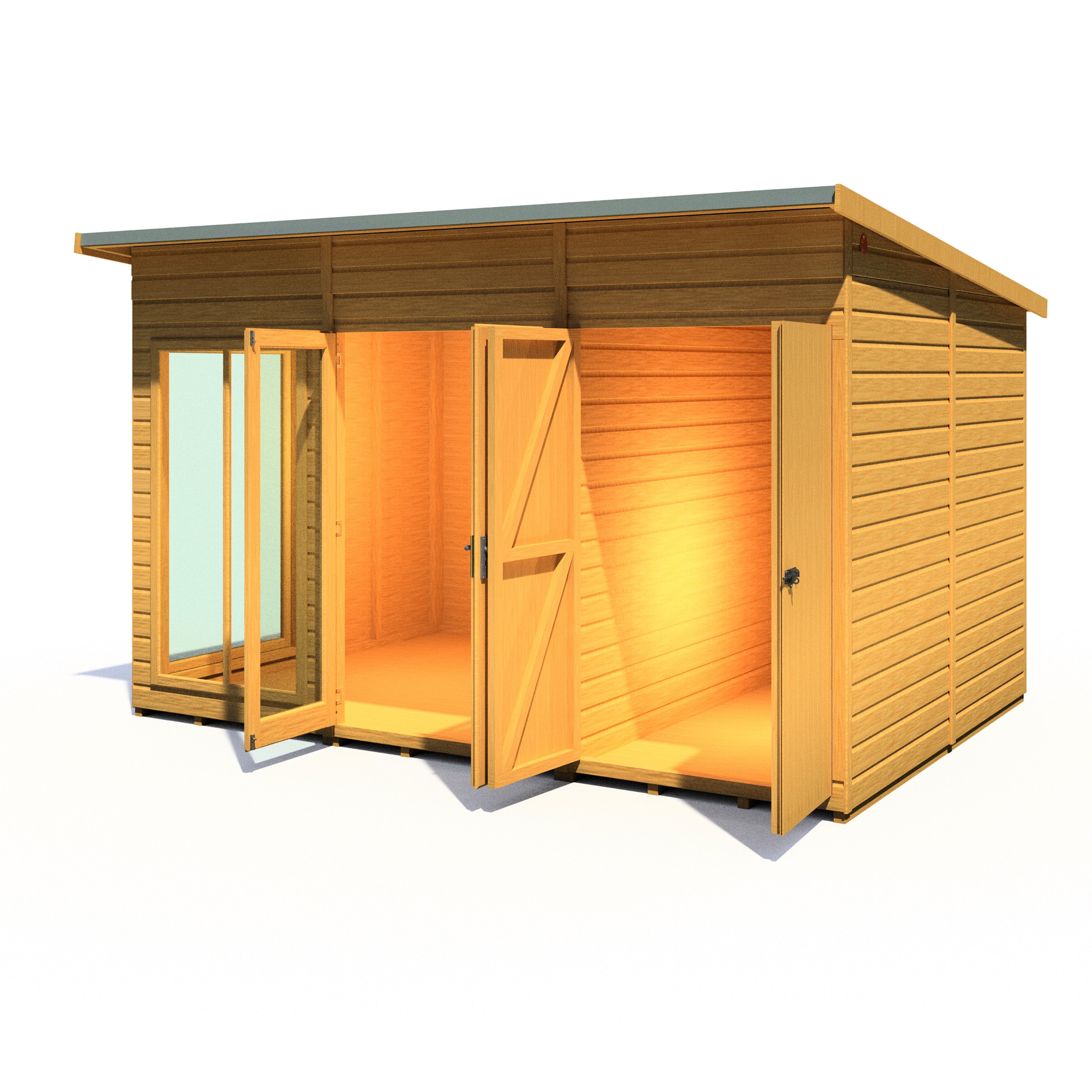 Shire Lela Summerhouse with Storage Shed 12x8