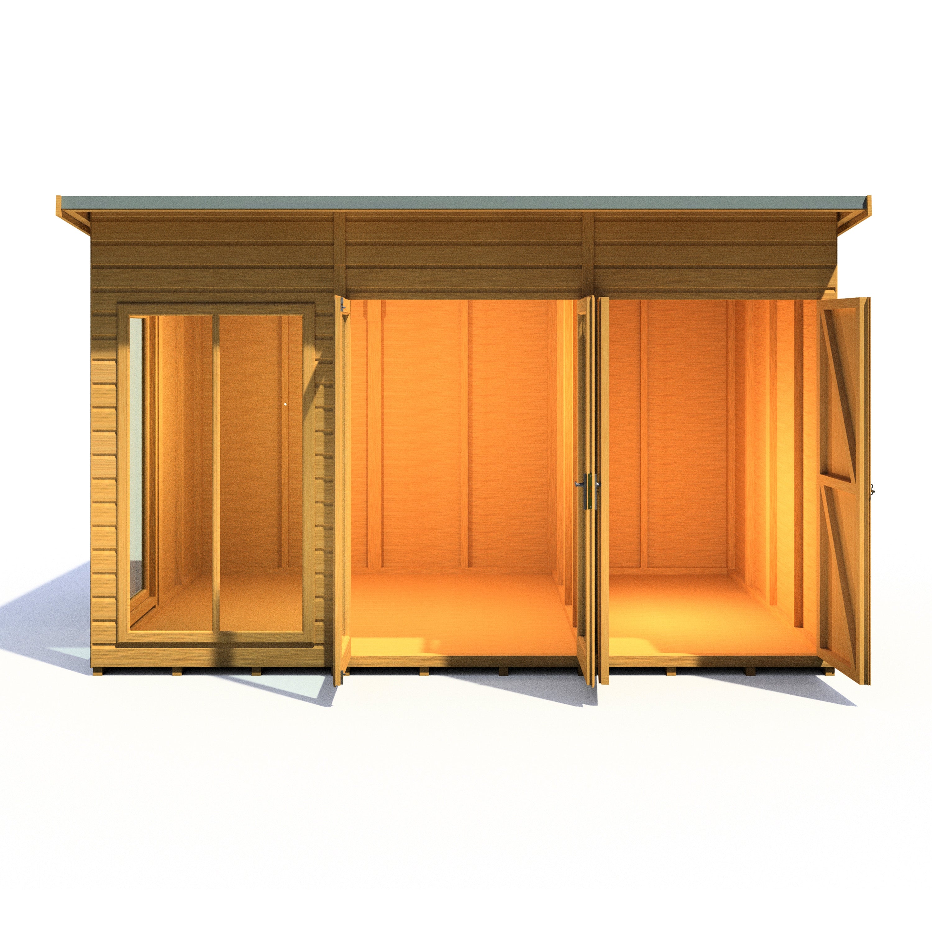 Shire Lela Summerhouse with Storage Shed 12x8