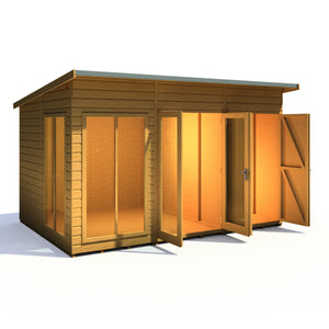 Shire Lela Summerhouse with Storage Shed 12x8