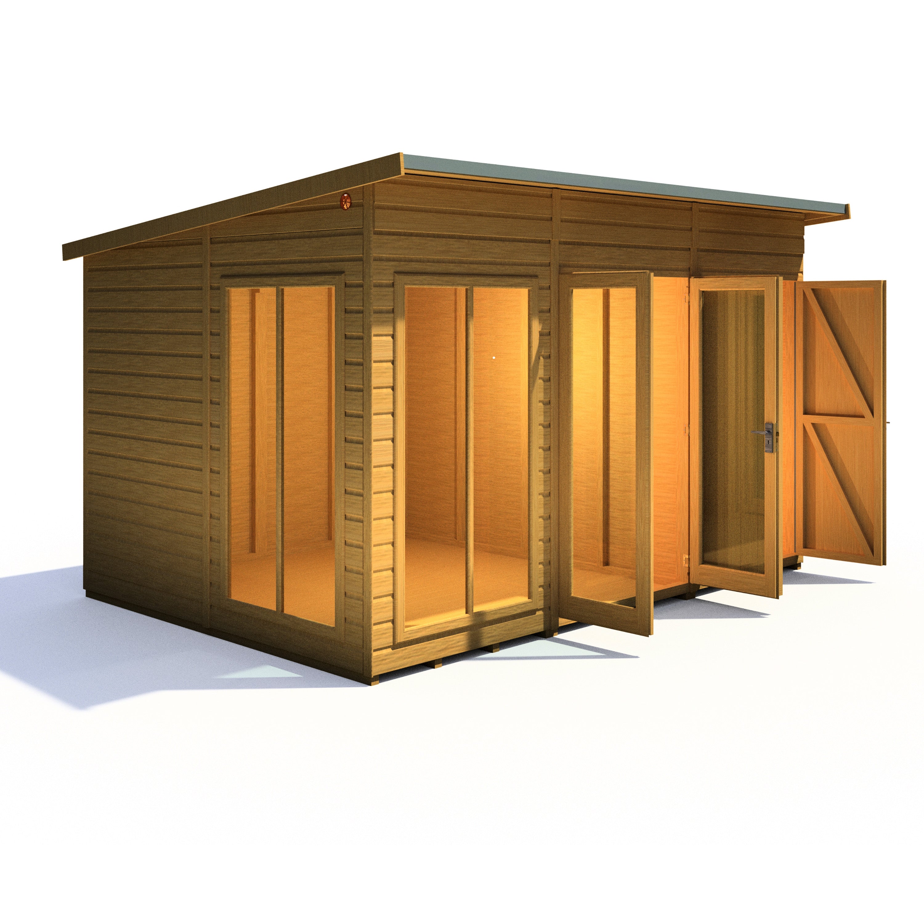 Shire Lela Summerhouse with Storage Shed 12x8