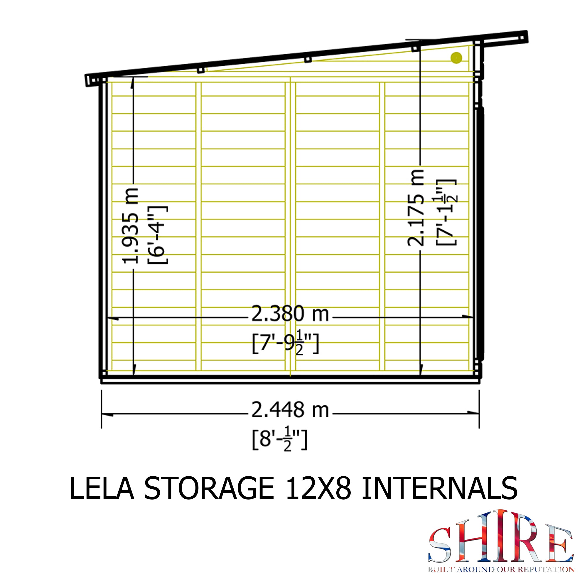 Shire Lela Summerhouse with Storage Shed 12x8