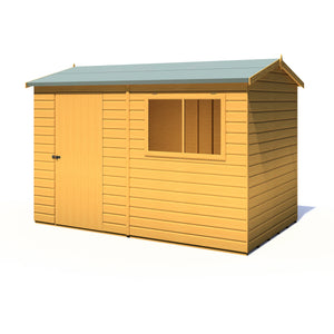 Shire Lewis Reverse Apex Style D Single Door Garden Shed 10x6