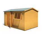 Shire Lewis Reverse Apex Style D Single Door Garden Shed 12x8