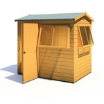 Shire Lewis Reverse Apex Style D Single Door Garden Shed 7x5