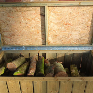 Shire Log Box – Planed Pressure-Treated Timber Firewood Storage | Garden Life Stores