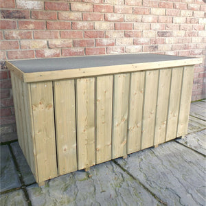 Shire Log Box – Planed Pressure-Treated Timber Firewood Storage | Garden Life Stores