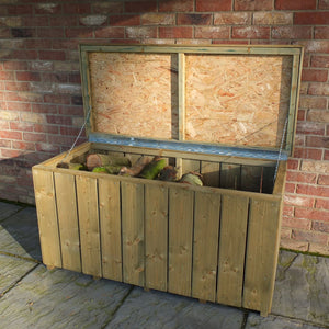 Shire Log Box – Planed Pressure-Treated Timber Firewood Storage | Garden Life Stores