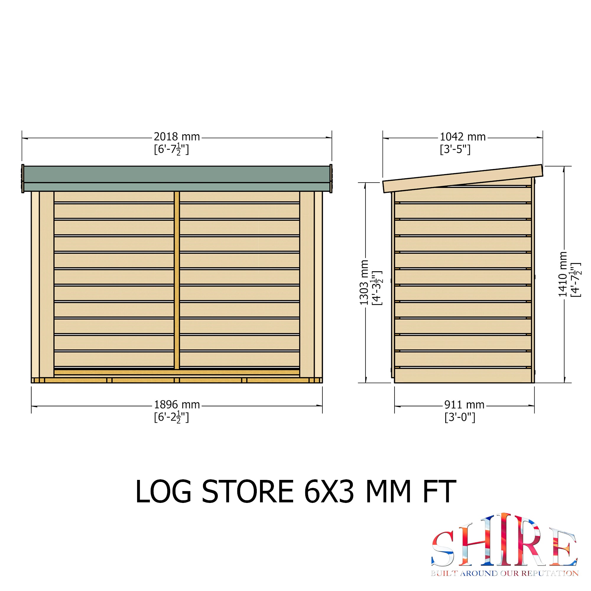 Shire Large Heavy Duty Log Store