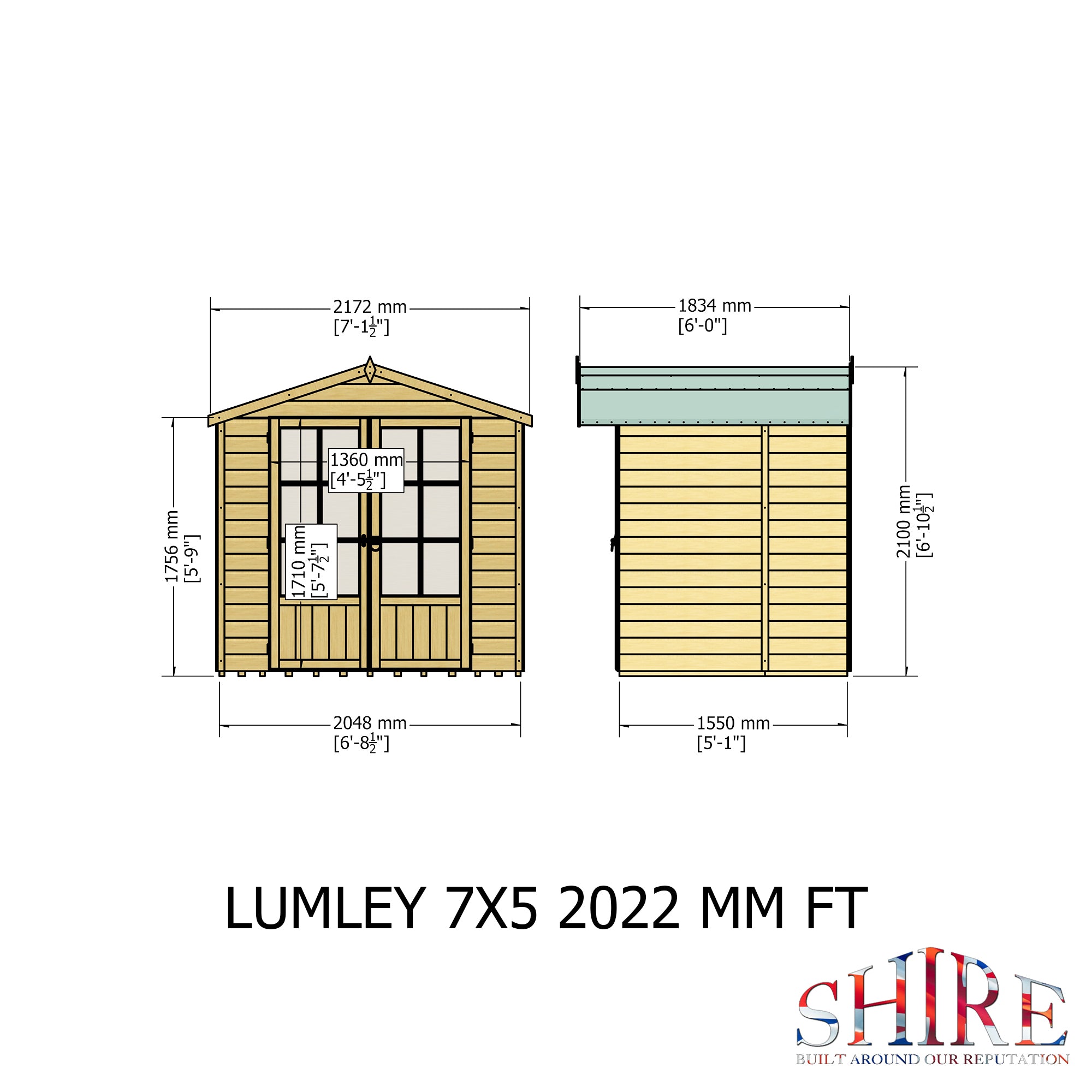 Shire Lumley Summerhouse 7x5 - Garden Life Stores. 