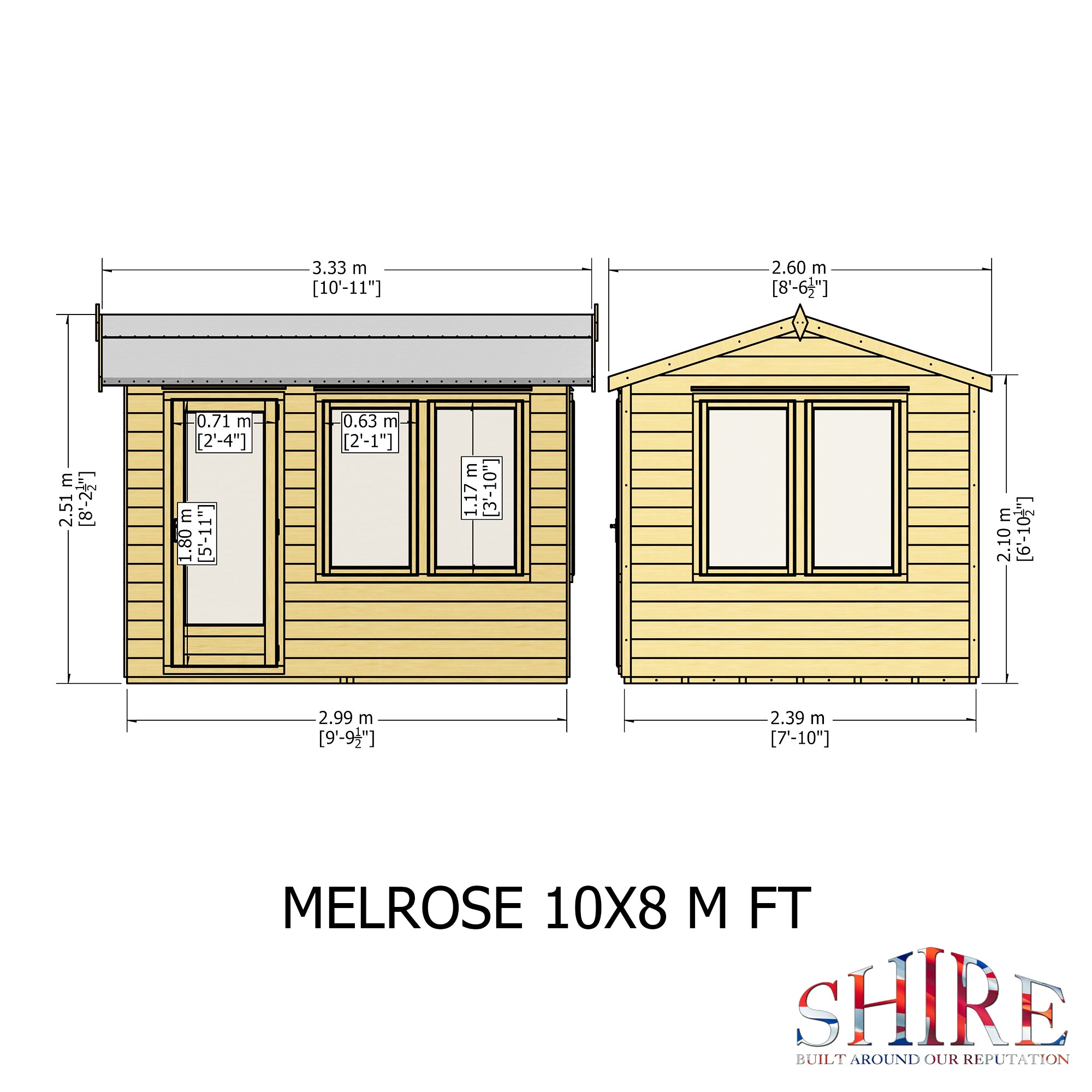 Shire Melrose Garden Home Office 10x8