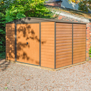 Rowlinson 10x12 Woodvale Metal Apex Shed With Floor