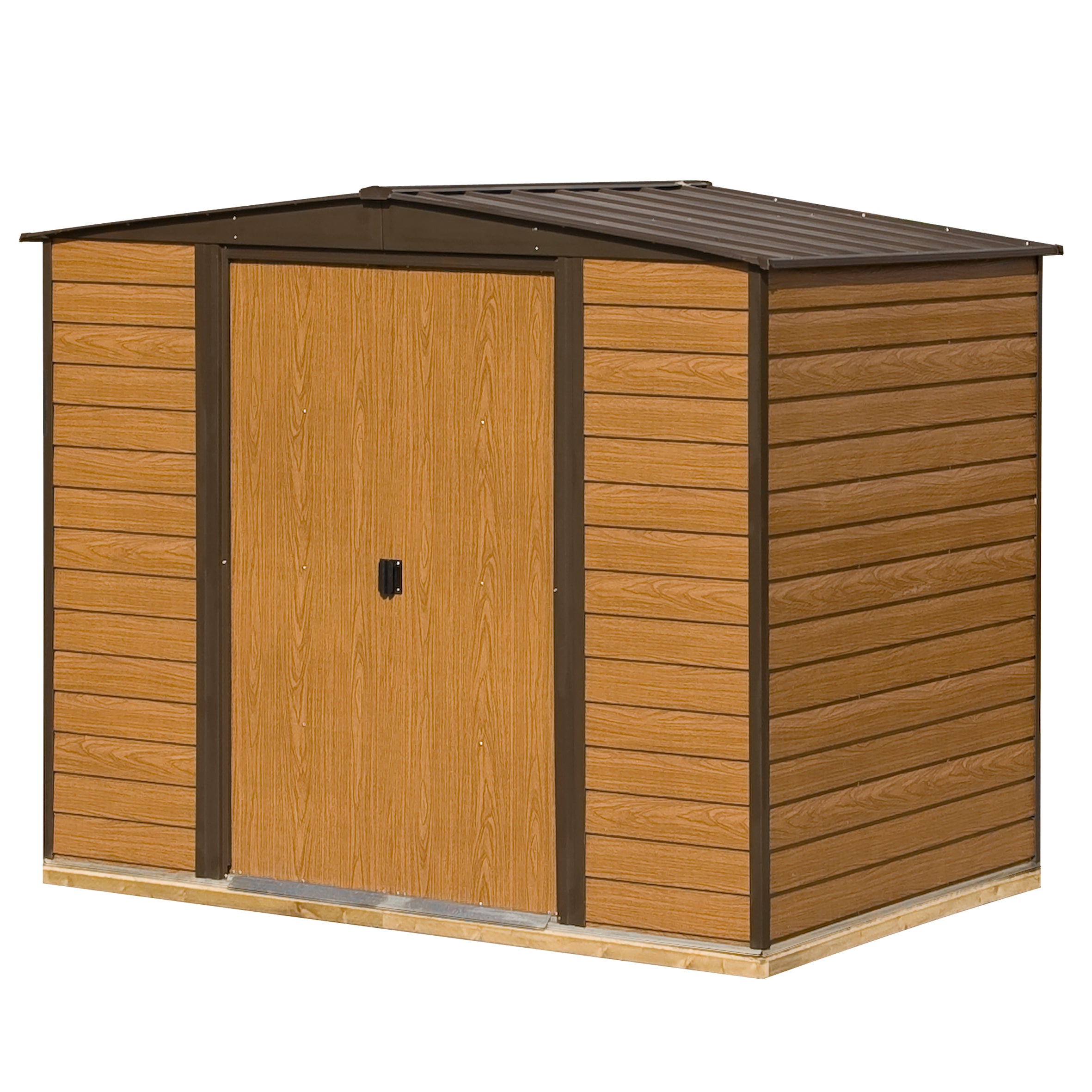 Rowlinson 10x6 Woodvale Metal Apex Shed With Floor