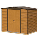 Rowlinson 10x6 Woodvale Metal Apex Shed With Floor & Assembly