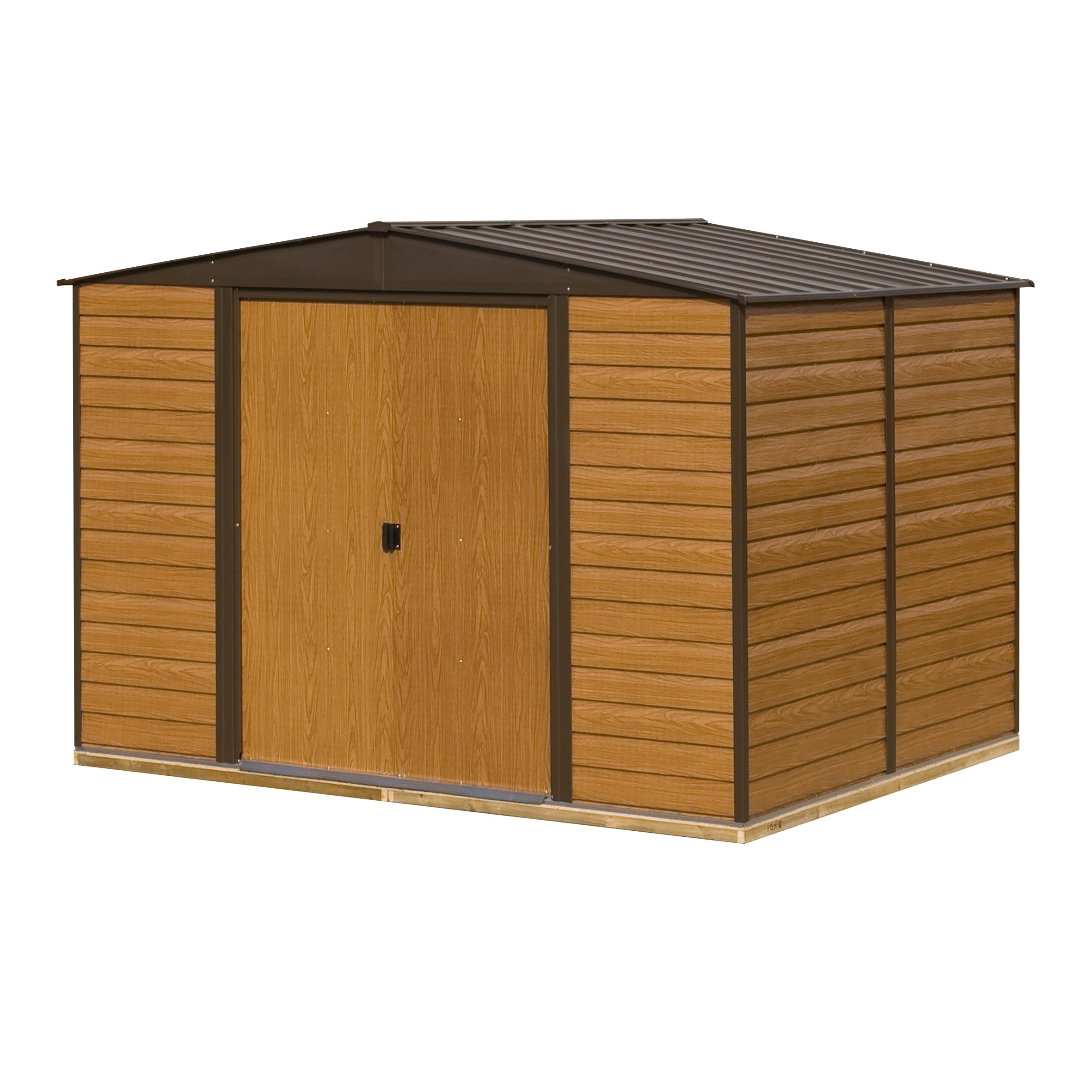 Rowlinson 10x8 Woodvale Metal Apex Shed With Floor & Assembly