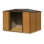 Rowlinson 10x8 Woodvale Metal Apex Shed With Floor & Assembly