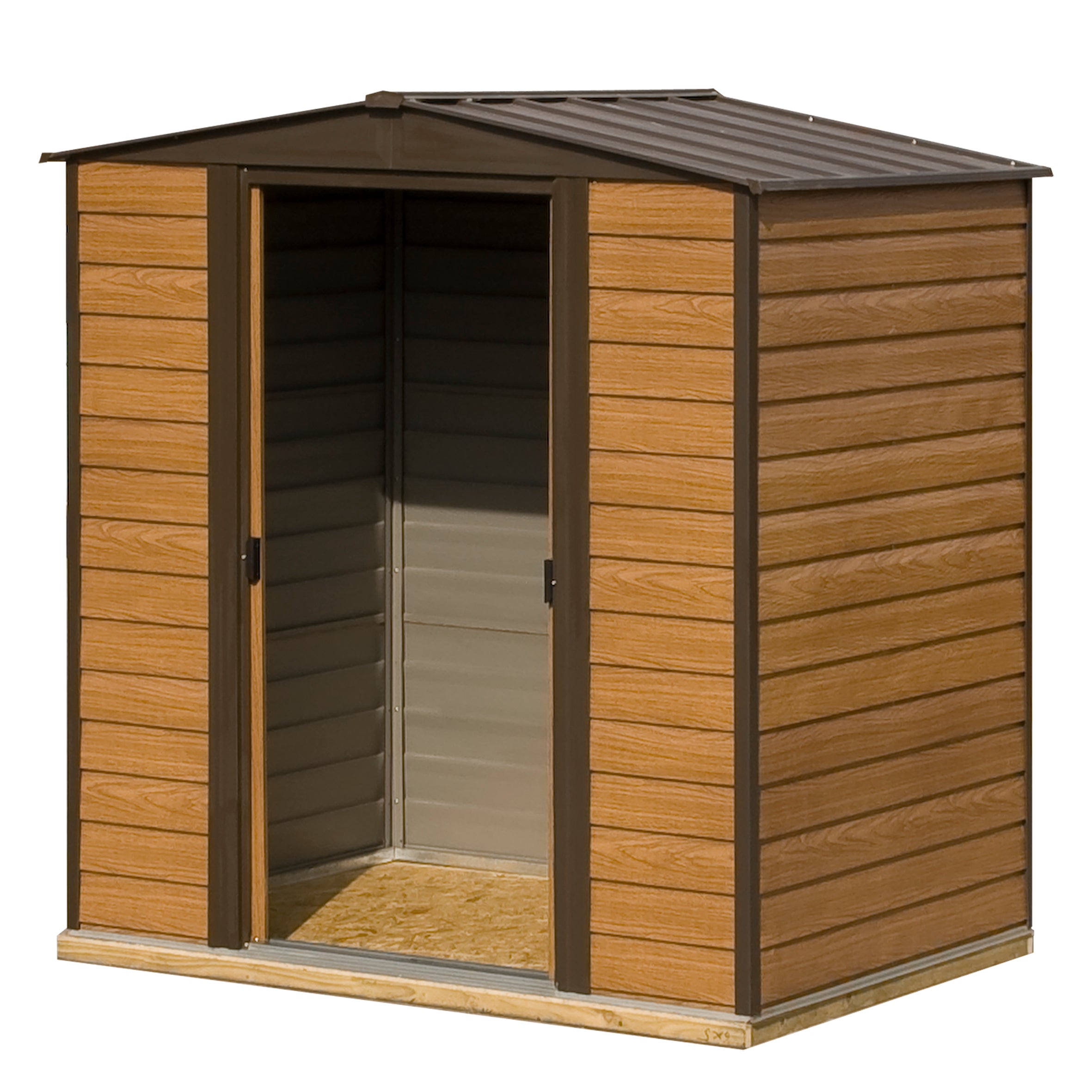 Rowlinson 6x5 Woodvale Metal Apex Shed With Floor