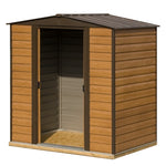 Rowlinson 6x5 Woodvale Metal Apex Shed With Floor & Assembly