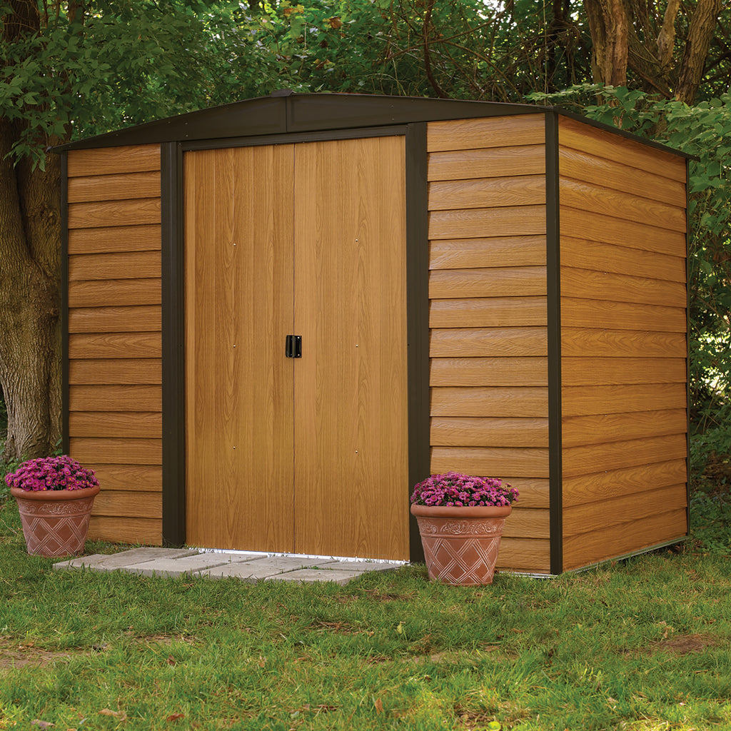 Rowlinson 8x6 Woodvale Metal Apex Shed With Floor