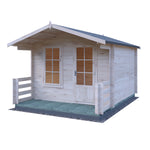 Shire Maulden With Verandah 19mm Log Cabin 10x10