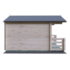 Shire Maulden With Verandah 19mm Log Cabin 10x10