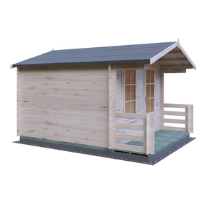 Shire Maulden With Verandah 19mm Log Cabin 10x10