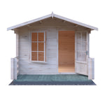 Shire Maulden With Verandah 19mm Log Cabin 10x10