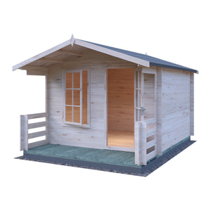 Shire Maulden With Verandah 19mm Log Cabin 10x10