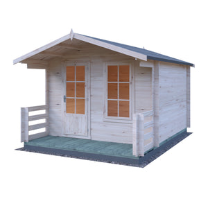 Shire Maulden With Verandah 19mm Log Cabin 10x10