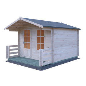 Shire Maulden With Verandah 19mm Log Cabin 10x10