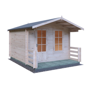 Shire Maulden With Verandah 19mm Log Cabin 10x10