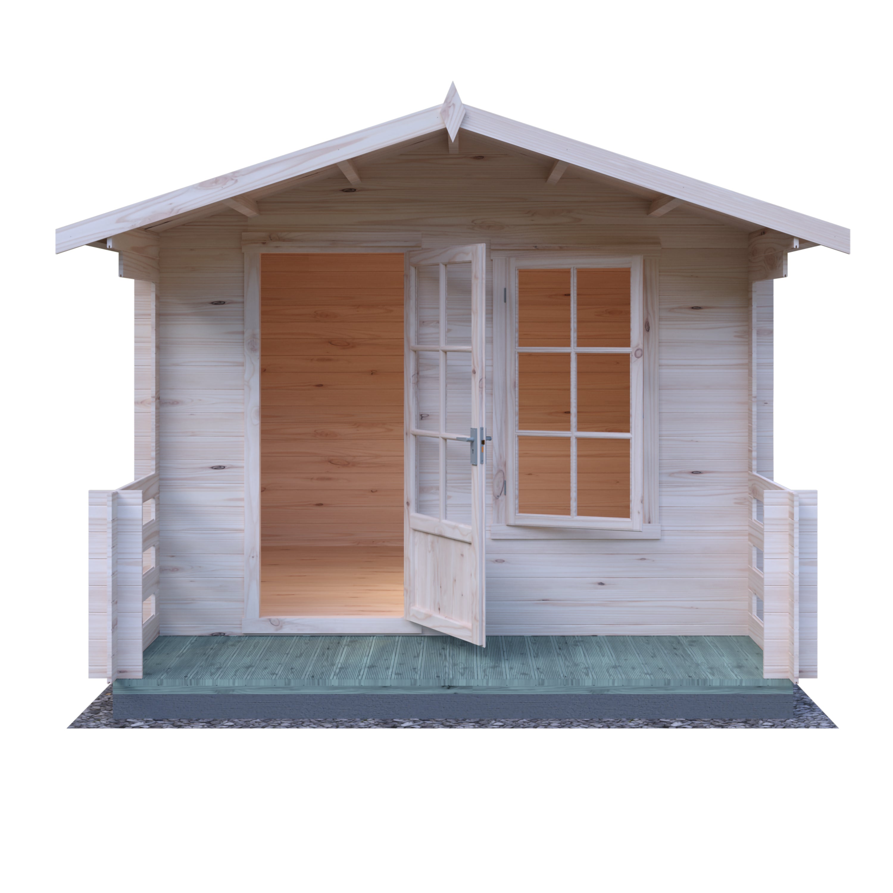 Shire Maulden With Verandah 19mm Log Cabin 10x10