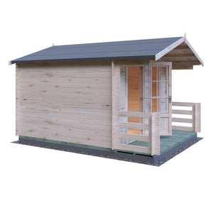 Shire Maulden With Verandah 19mm Log Cabin 10x10