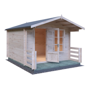 Shire Maulden With Verandah 19mm Log Cabin 10x10