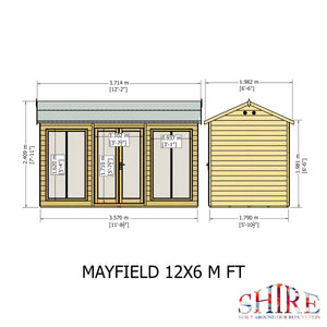 Shire Mayfield Summerhouse 12x6