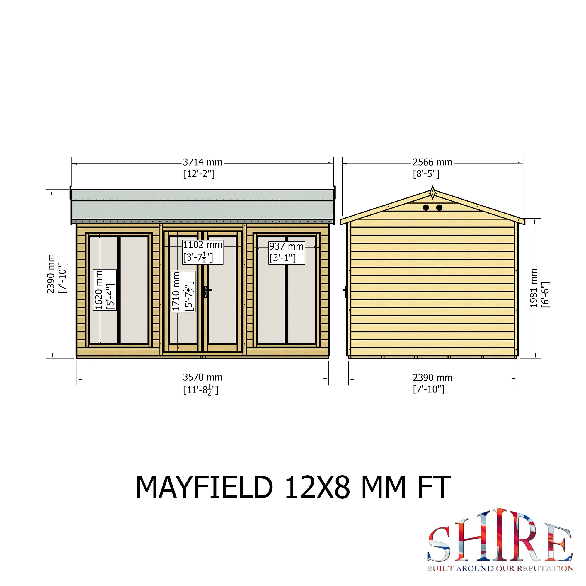 Shire Mayfield Summerhouse 12x8