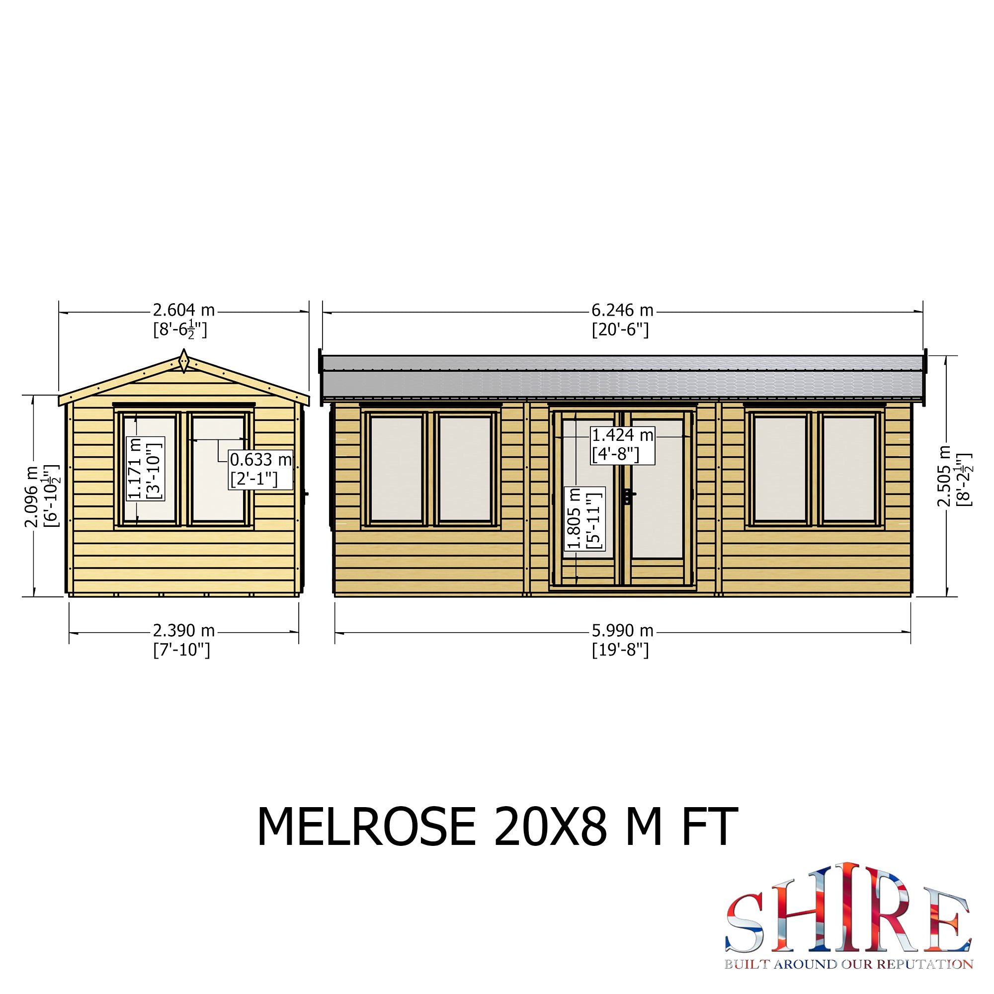 Shire Melrose Garden Home Office 20x8