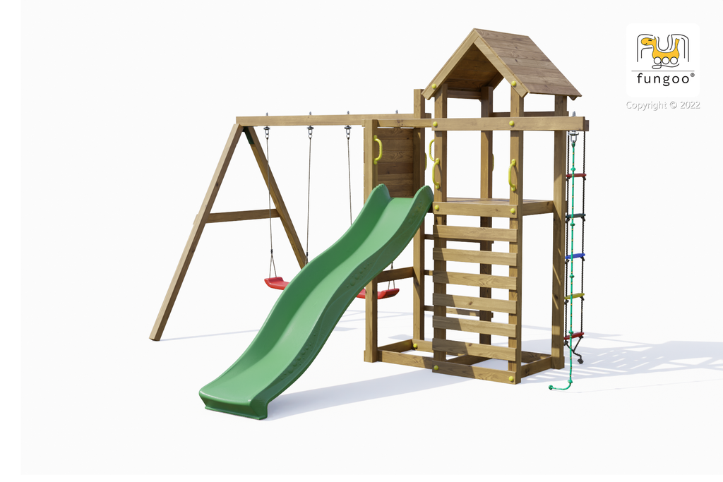 Shire Mixter Kids Wooden Multi Play Set Equipment