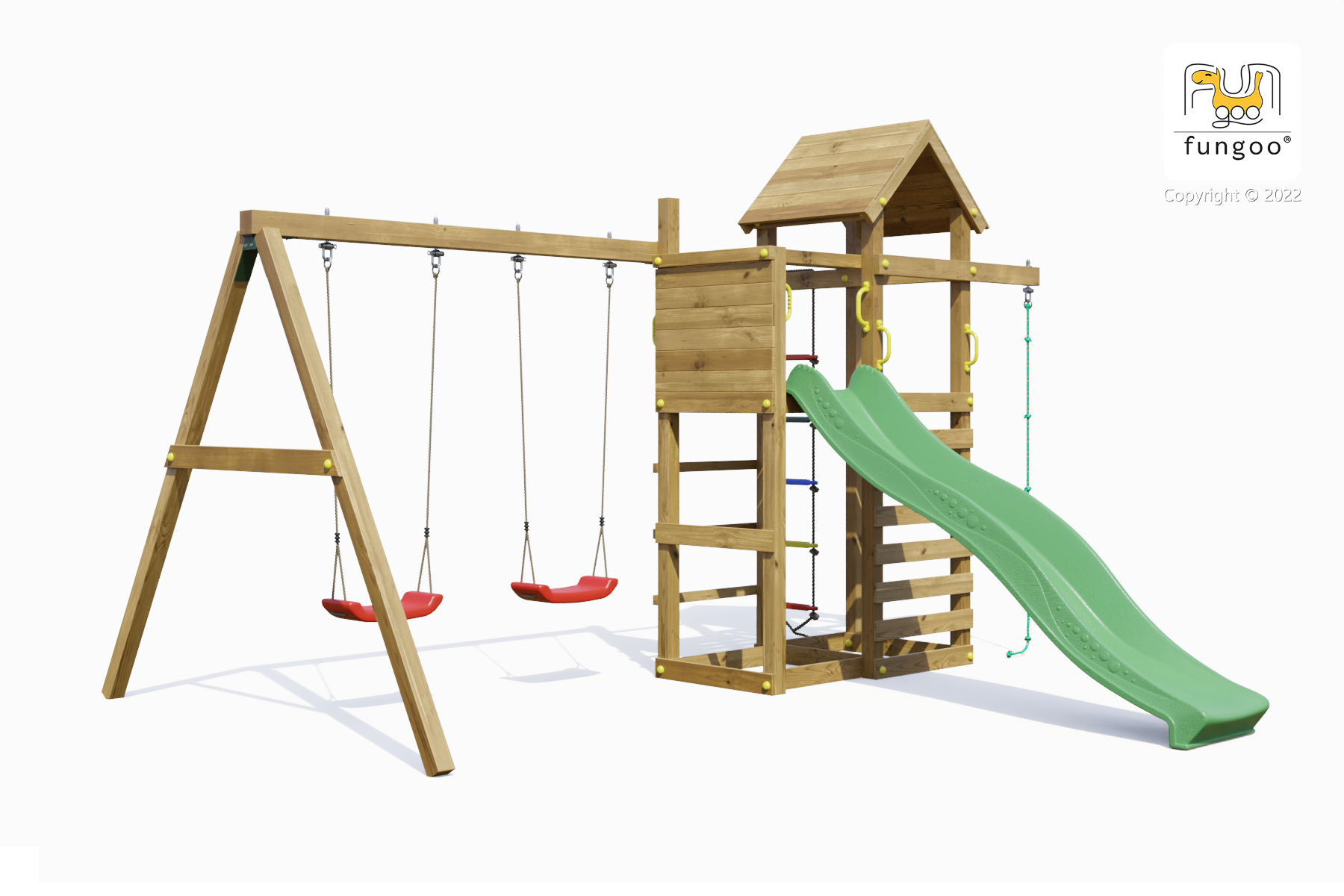 Shire Mixter Kids Wooden Multi Play Set Equipment