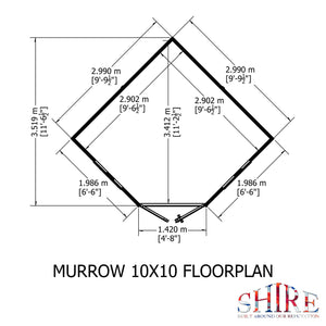 Shire Corner Shed Premium 10x10