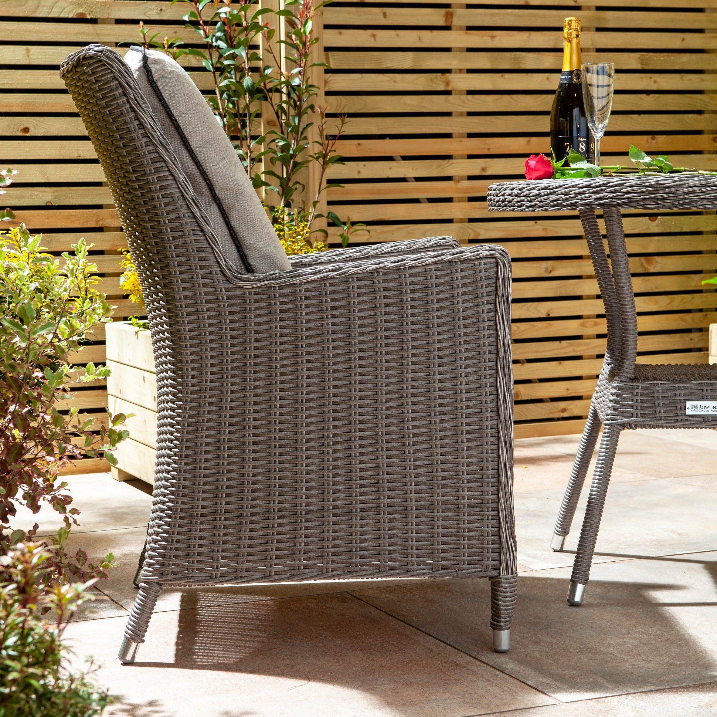 Rowlinson Prestbury Bistro Set – Natural Stone