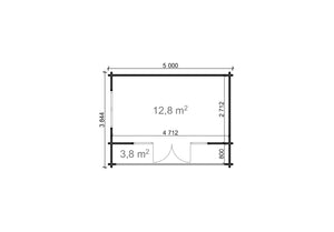 Shire Nuuk 44mm Log Cabin 16x13