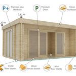 Shire Nuuk 44mm Log Cabin 16x13