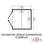 Shire Oatland Overlap Summerhouse 6x6 - Garden Life Stores. 