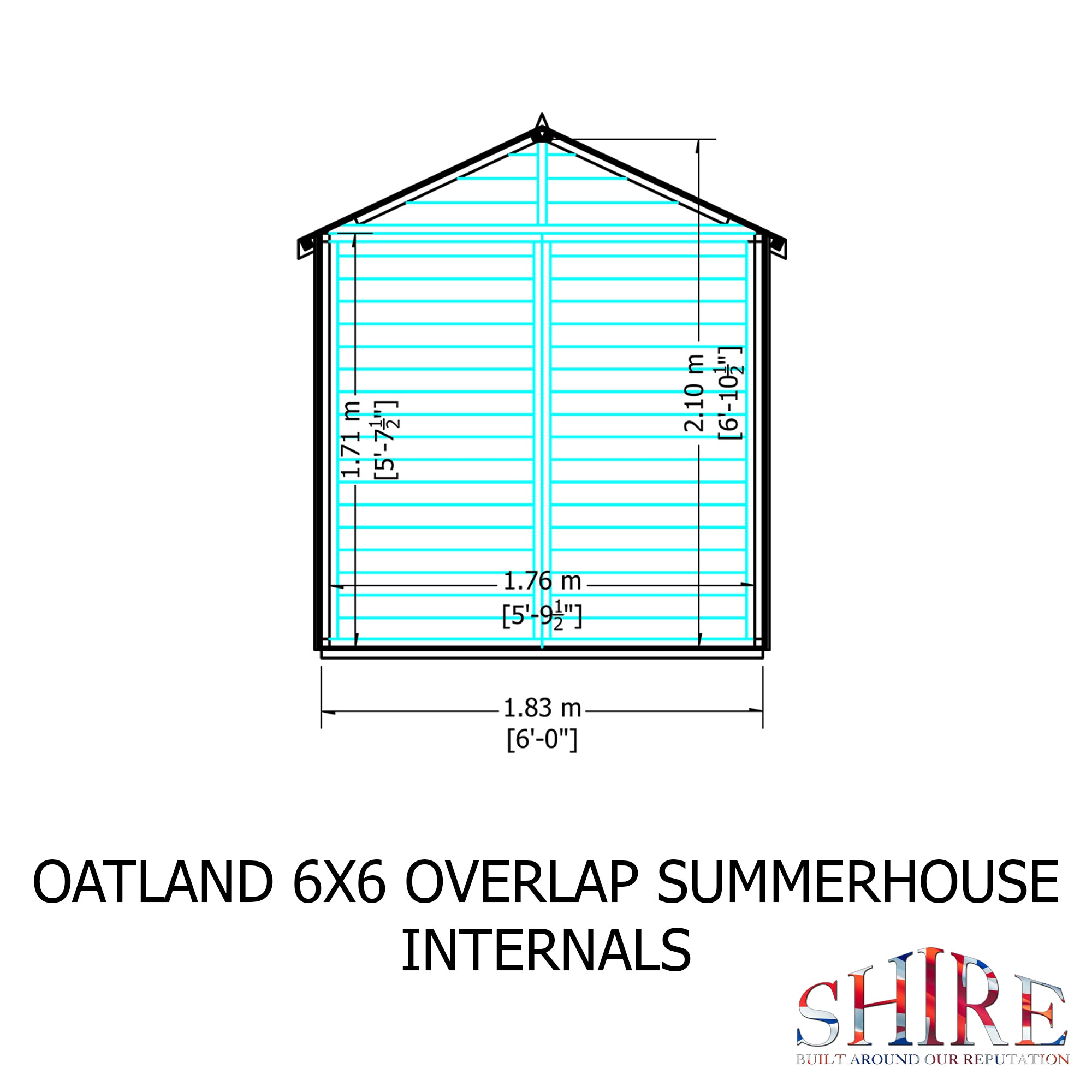 Shire Oatland Overlap Summerhouse 6x6 - Garden Life Stores. 