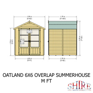 Shire Oatland Overlap Summerhouse 6x6 - Garden Life Stores. 