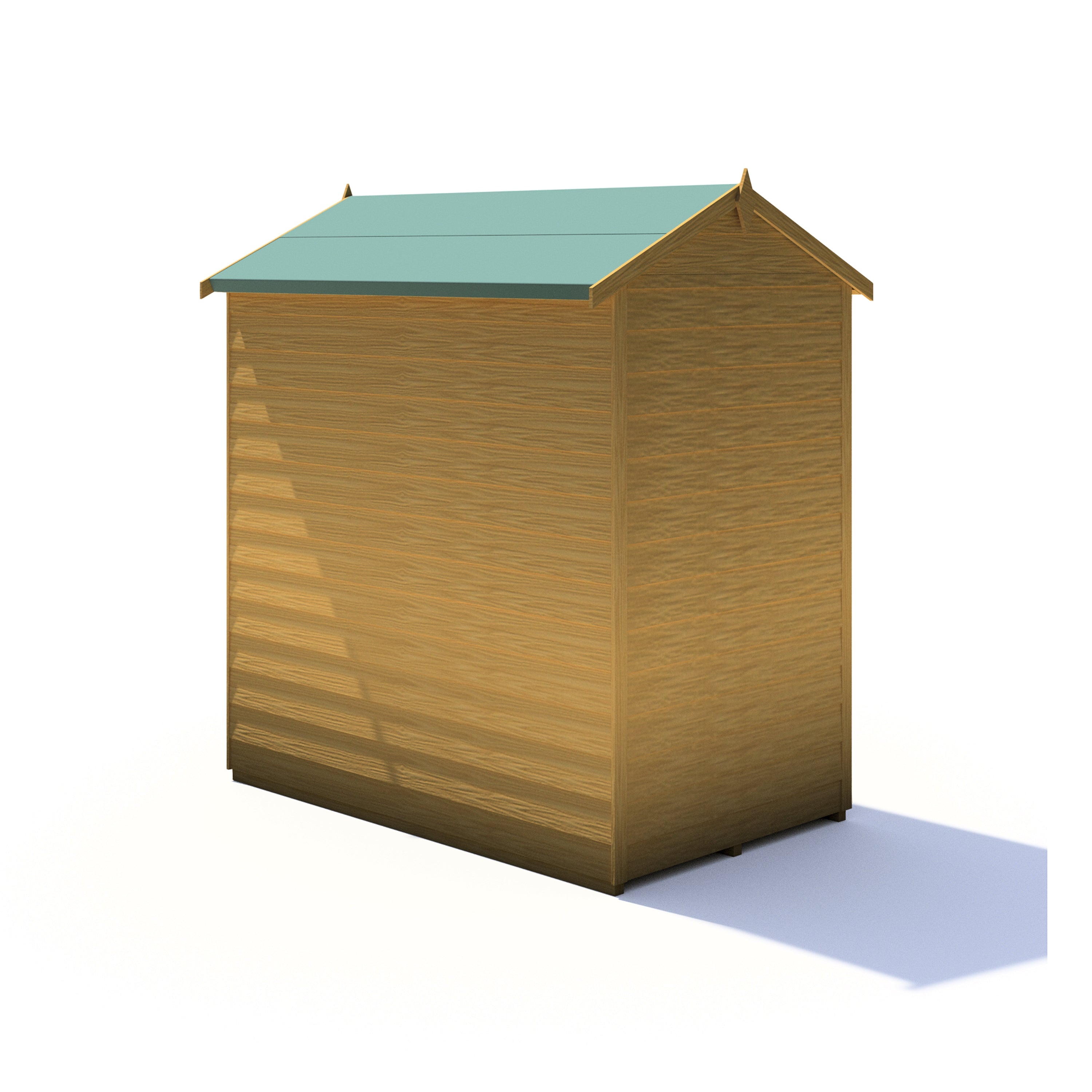 Shire Overlap Dipped Apex Wooden Garden Shed With Single Door 3x5