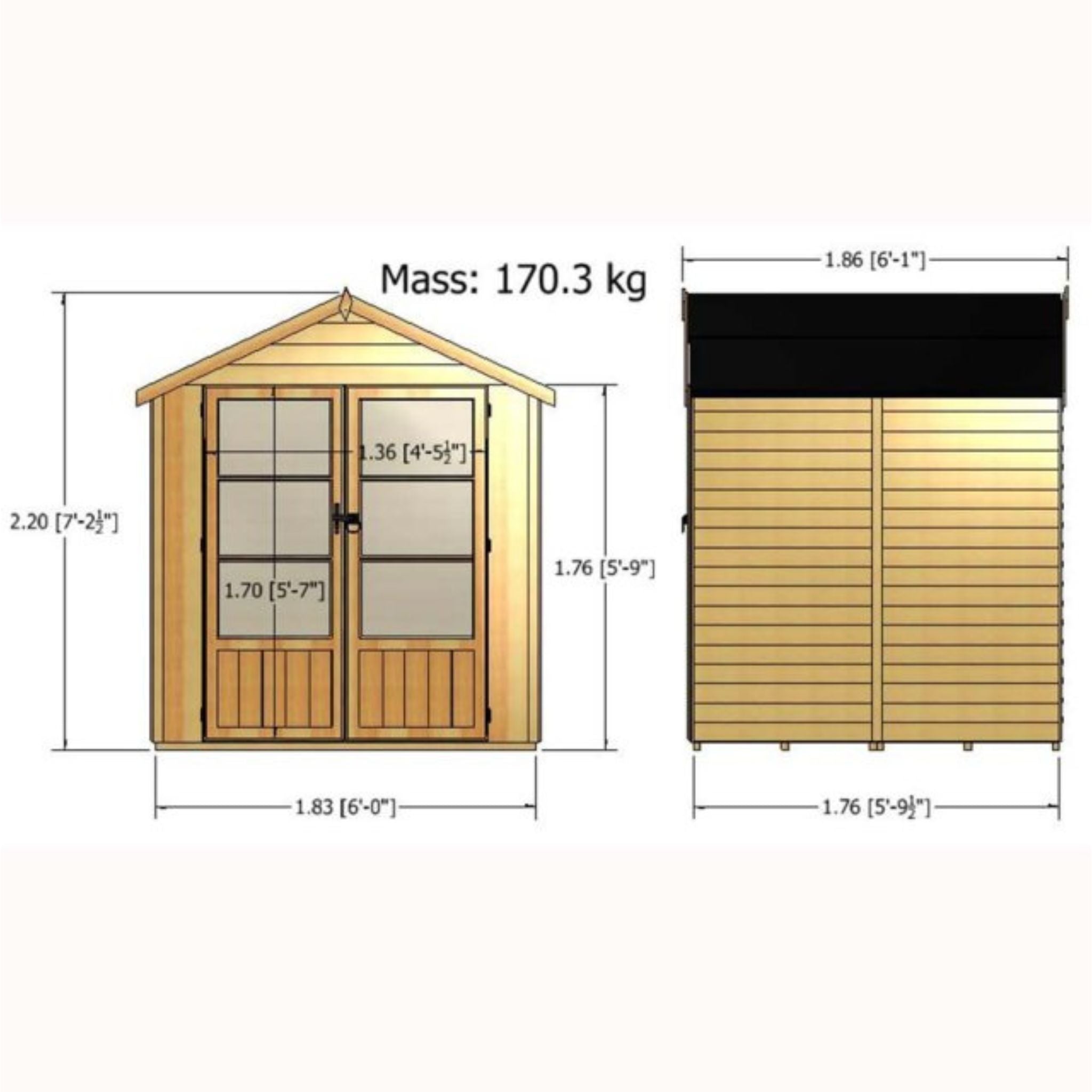 Shire Oatland Overlap Summerhouse 6x6