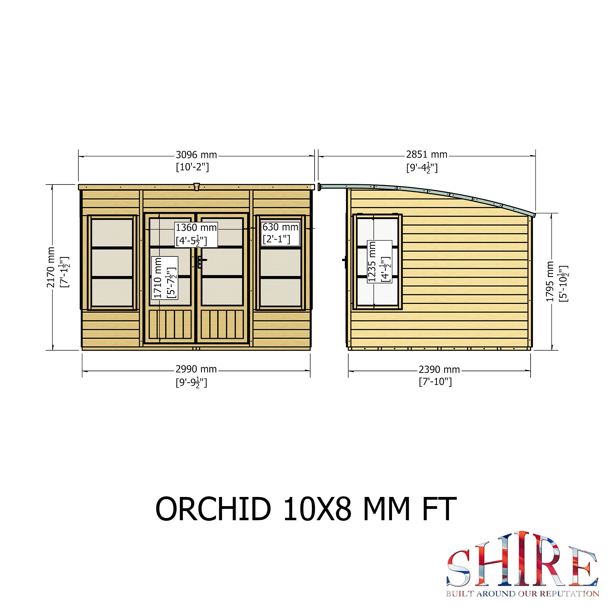 Shire Orchid Summerhouse 10x8