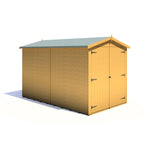 Shire Dip Treated Overlap Shed Double Door (10x6) with Windows - Garden Life Stores. 