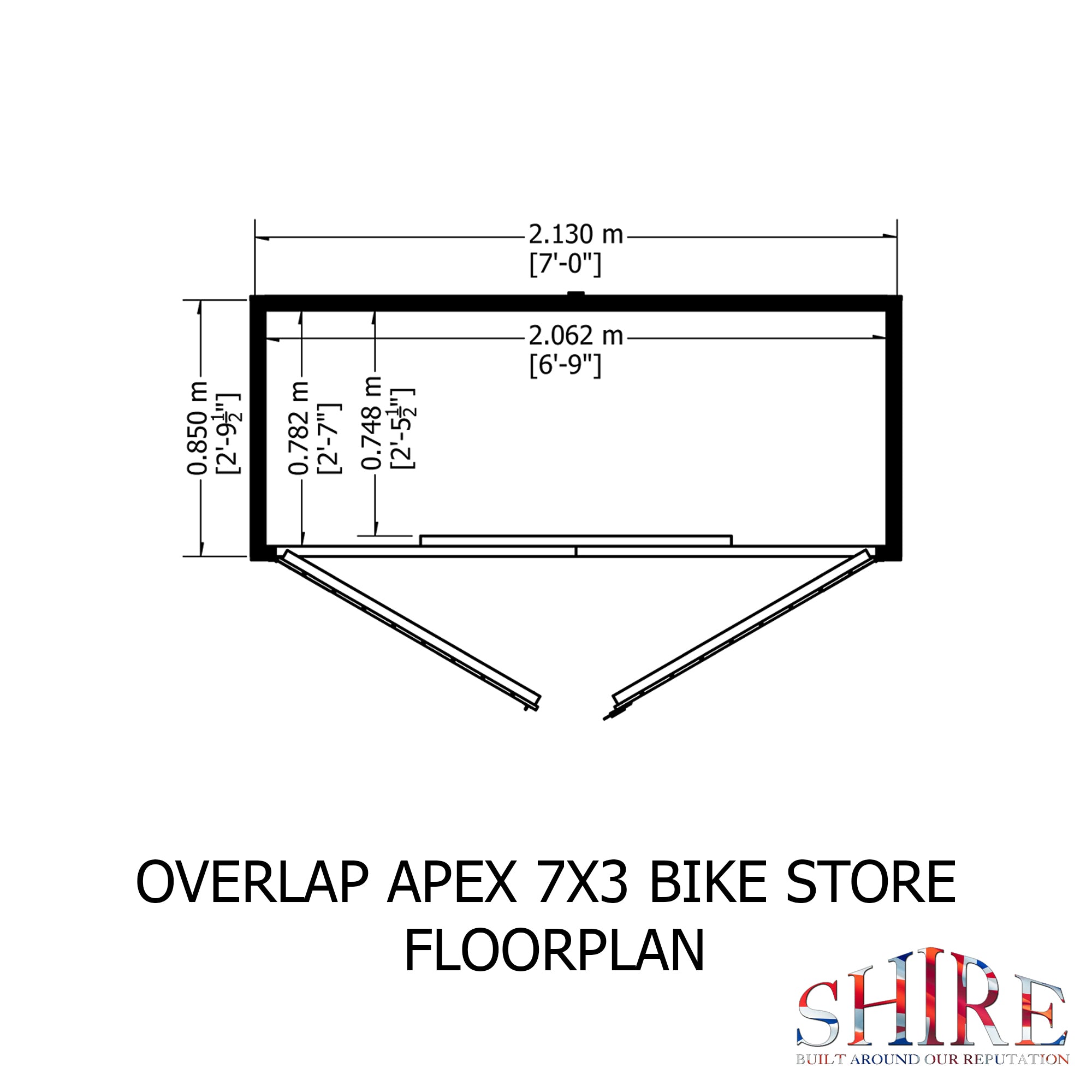 Shire Apex Bike Overlap No Floor 7x3